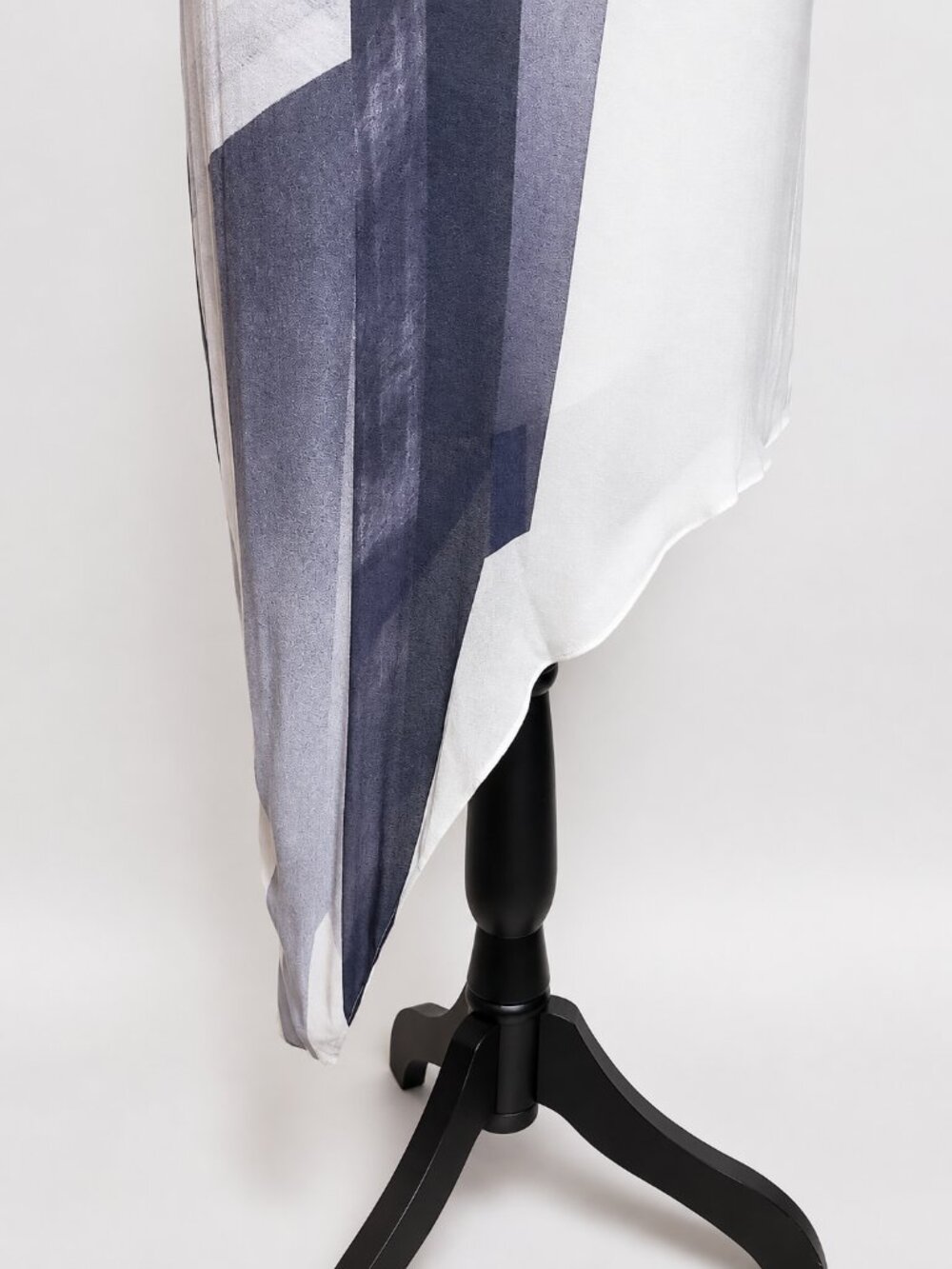 Helmut Lang Asymmetrical One-Shoulder Draped Dress w/ Leather Trim Size 4 - Picture 4 of 15